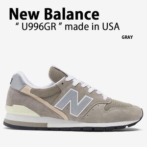 New Balance 996 U996GR Sneakers Men's Gray Silver Suede Low Top Running Shoes